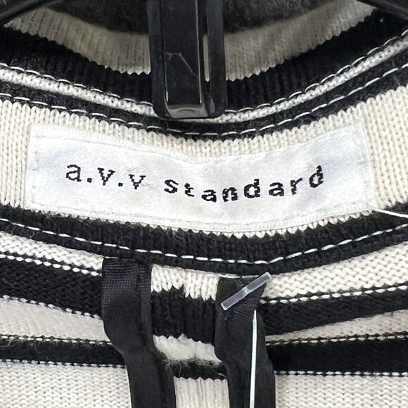 AVV Standard Michel Clan Blazer US S 38 Black Striped Knit Jacket Career Luxury - Picture 11 of 13